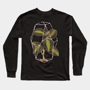 Jewel orchid Geometric terrarium Long Sleeve T-Shirt